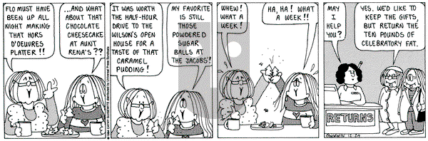 Cathy Classics on Thursday December 29, 1994 Comic Strip