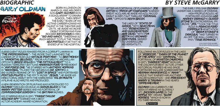 Biographic on Sunday December 10, 2023 Comic Strip