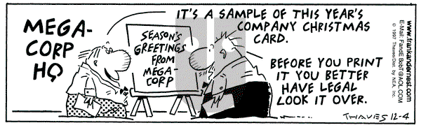 Frank and Ernest on Thursday December 4, 1997 Comic Strip