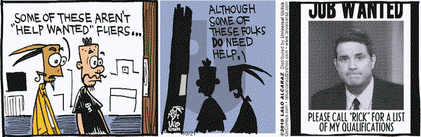 La Cucaracha on Thursday October 21, 2010 Comic Strip
