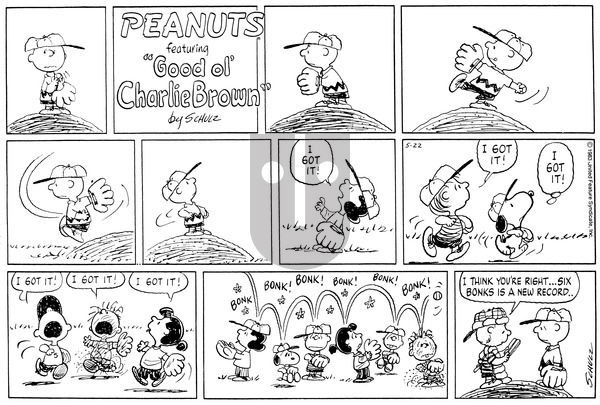 Peanuts on Sunday May 22, 1983 Comic Strip