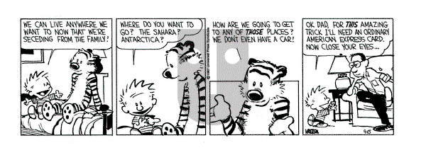 Calvin and Hobbes on Tuesday September 15, 1987 Comic Strip
