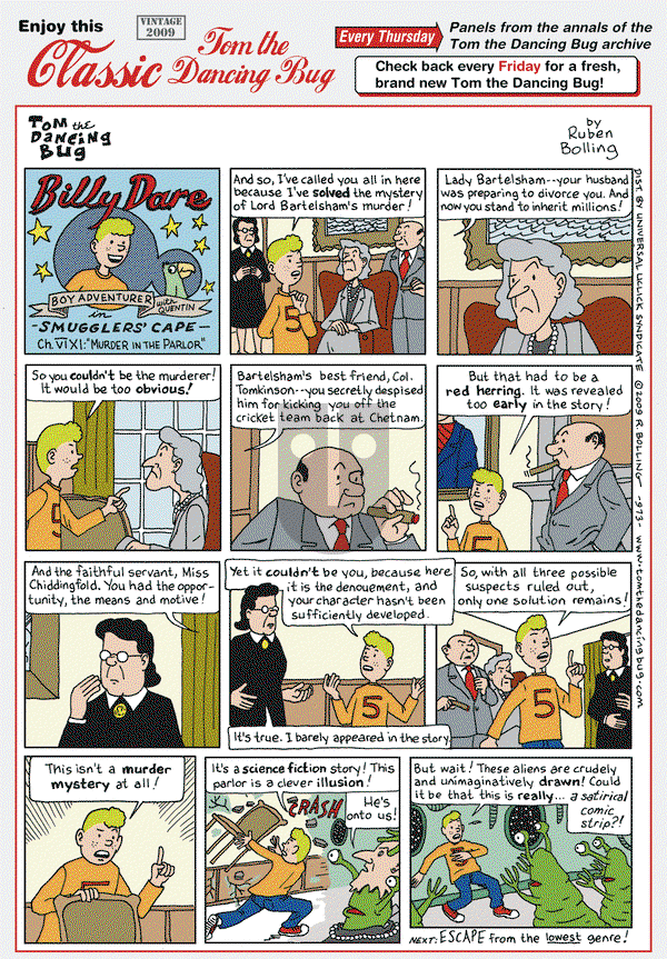 Tom the Dancing Bug on Thursday September 25, 2014 Comic Strip