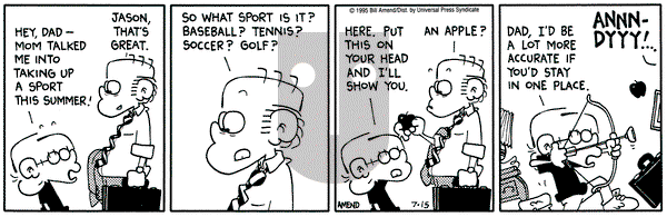 FoxTrot on Wednesday July 15, 1998 Comic Strip