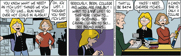 Luann on Thursday August 24, 2017 Comic Strip