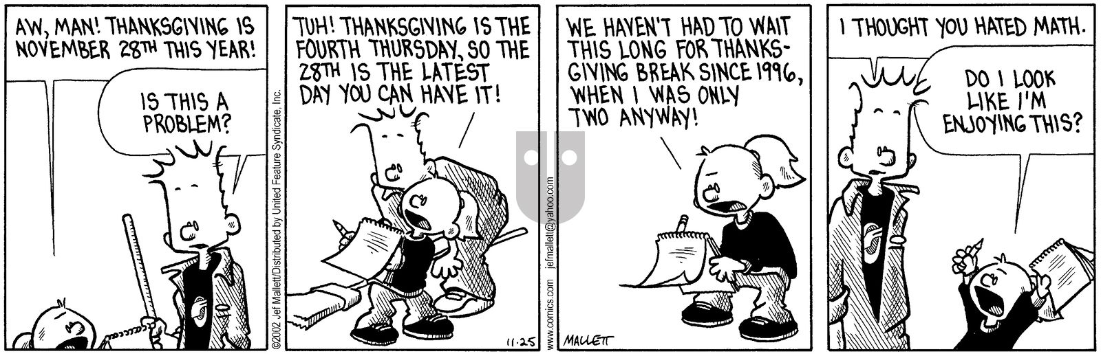 Frazz - Monday November 25, 2002 Comic Strip