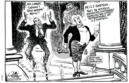 Pat Oliphant on Wednesday May 15, 1996 Comic Strip