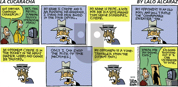 La Cucaracha on Sunday September 28, 2003 Comic Strip