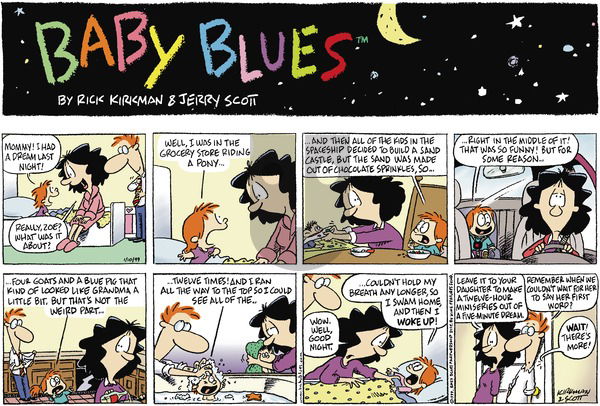 Baby Blues on Sunday January 10, 1999 Comic Strip