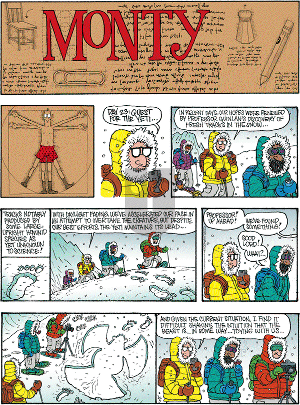 Monty on Saturday January 5, 2019 Comic Strip