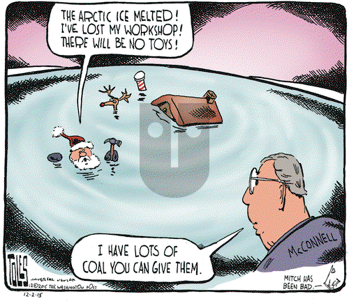 Tom Toles on Wednesday December 2, 2015 Comic Strip