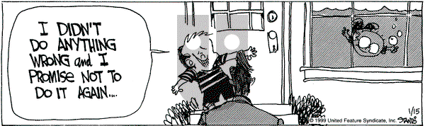 The Buckets on Friday January 15, 1999 Comic Strip