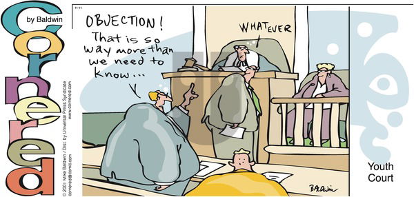 Cornered on Sunday November 11, 2001 Comic Strip