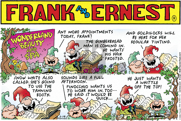 Frank and Ernest on Sunday May 14, 2006 Comic Strip