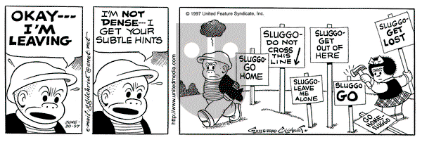 Nancy on Monday June 30, 1997 Comic Strip