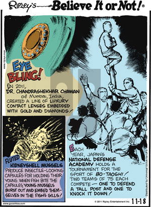 Ripley's Believe It or Not - Friday November 18, 2011 Comic Strip