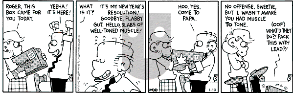 FoxTrot on Monday January 10, 2000 Comic Strip