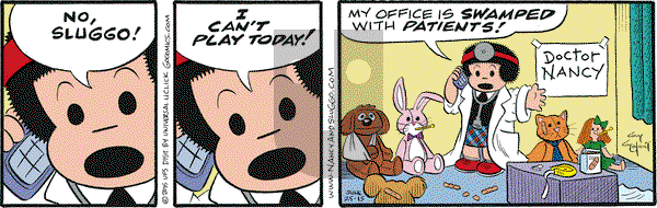 Nancy on Thursday June 25, 2015 Comic Strip