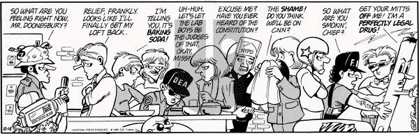 Doonesbury on Saturday October 14, 1989 Comic Strip