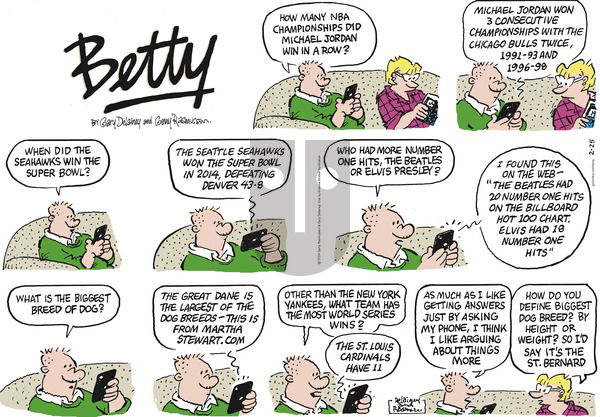 Betty - Sunday February 25, 2024 Comic Strip