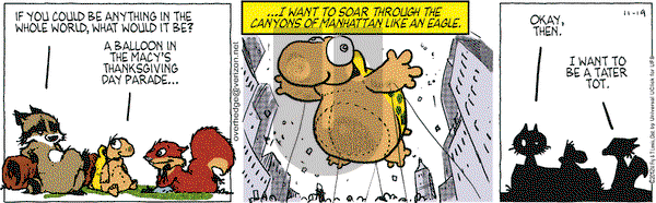 Over the Hedge on Monday November 19, 2012 Comic Strip