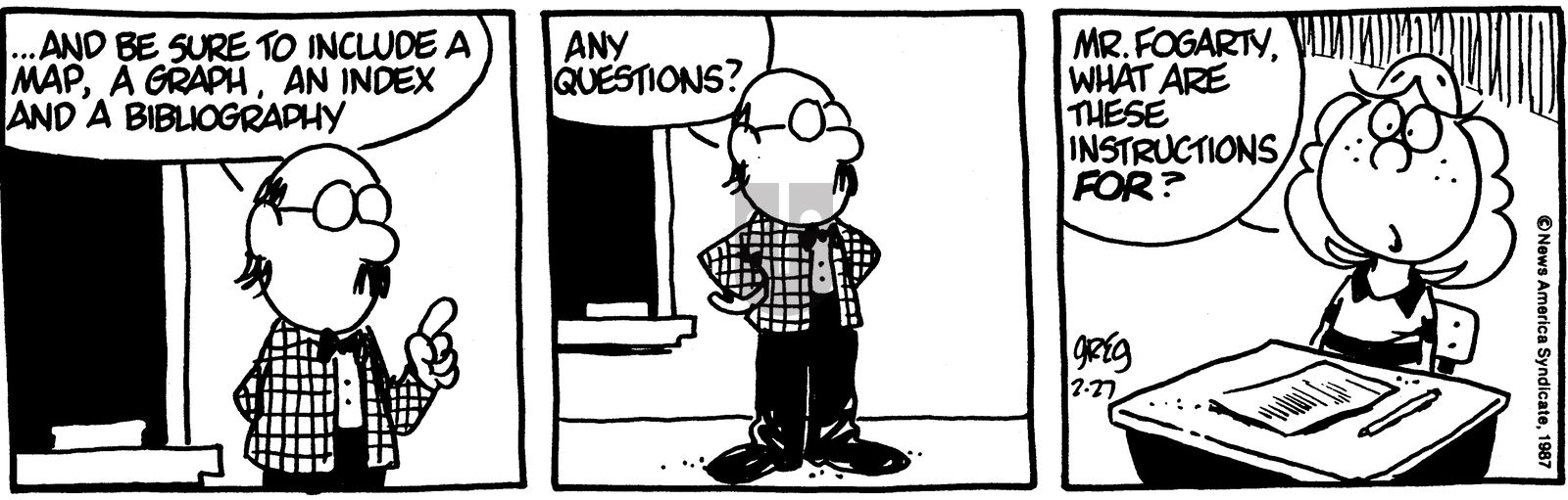 Luann - Friday February 27, 1987 Comic Strip
