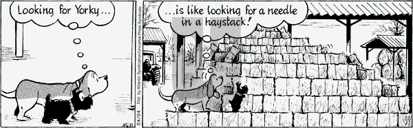 Fred Basset on Saturday April 4, 2009 Comic Strip