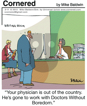 Cornered on Wednesday February 11, 2015 Comic Strip