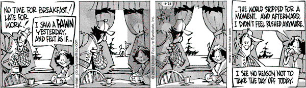 Rose is Rose on Thursday November 21, 2002 Comic Strip