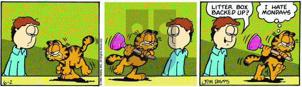 Garfield on Monday June 2, 1986 Comic Strip