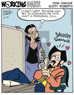 Working Daze on Tuesday October 21, 2008 Comic Strip