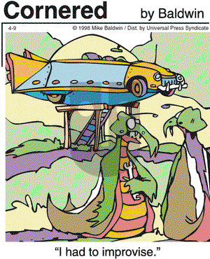 Cornered on Thursday April 9, 1998 Comic Strip