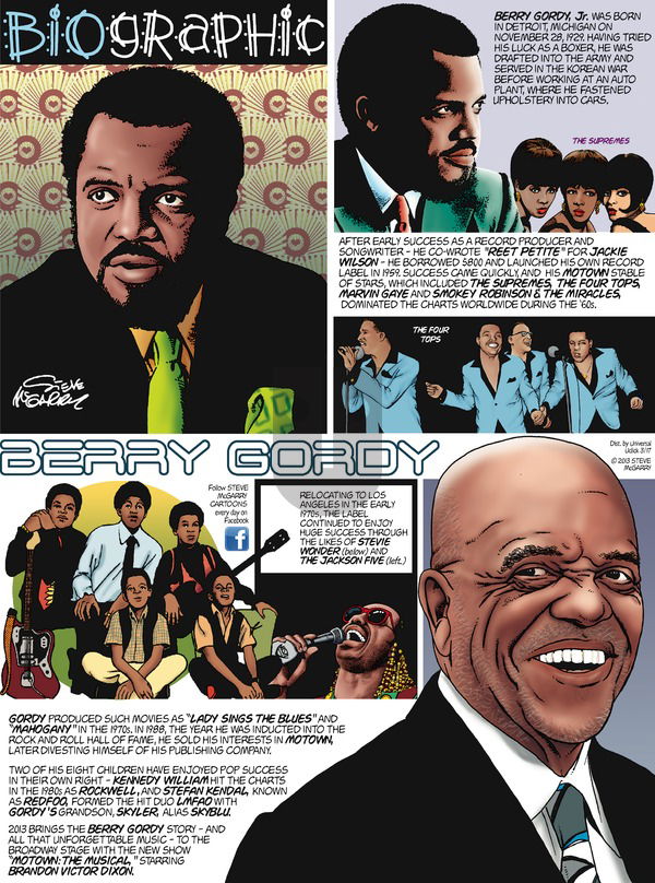Biographic on Sunday March 17, 2013 Comic Strip