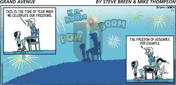 Grand Avenue on Sunday July 1, 2012 Comic Strip