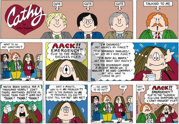 Cathy Classics on Thursday June 4, 1998 Comic Strip