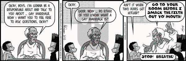 The Boondocks on Wednesday October 12, 2011 Comic Strip