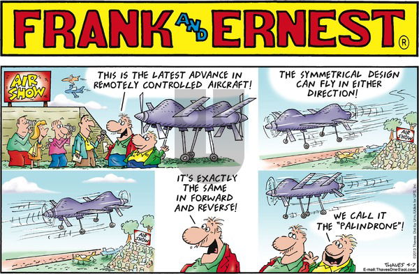 Frank and Ernest - Sunday April 7, 2013 Comic Strip