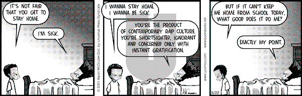 The Boondocks on Tuesday December 23, 2008 Comic Strip