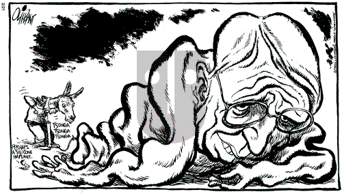 Pat Oliphant on Friday February 21, 1992 Comic Strip