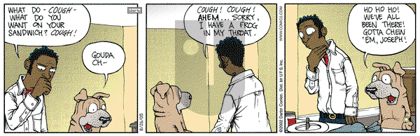Get Fuzzy on Friday August 26, 2005 Comic Strip