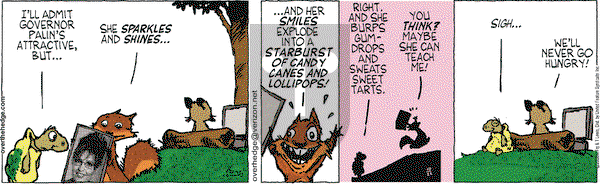 Over the Hedge on Wednesday October 22, 2008 Comic Strip
