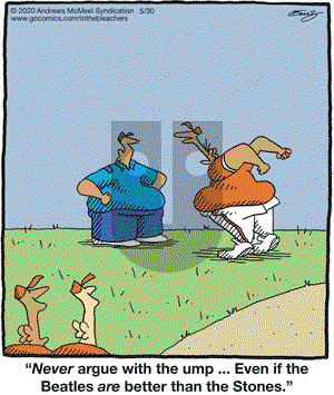 In the Bleachers on Saturday May 30, 2020 Comic Strip