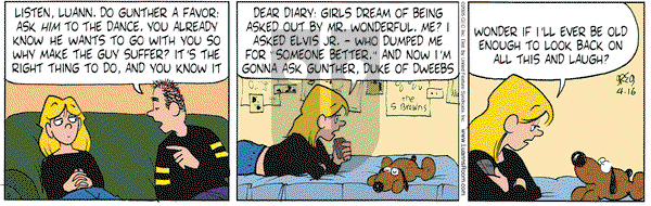 Luann on Saturday April 16, 2005 Comic Strip