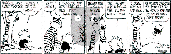 Calvin and Hobbes - Monday March 6, 2017 Comic Strip