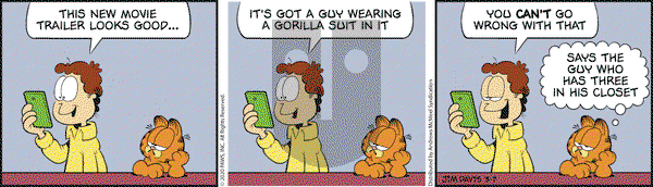 Garfield on Saturday March 7, 2020 Comic Strip