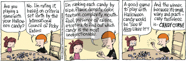 Cul de Sac - Tuesday November 1, 2011 Comic Strip