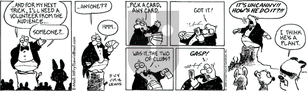 Over the Hedge on Friday May 24, 1996 Comic Strip