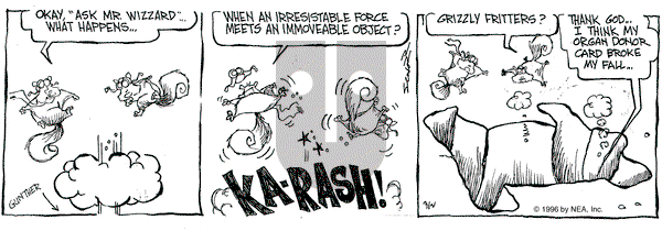 The Grizzwells on Saturday March 2, 1996 Comic Strip