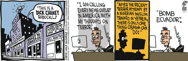 La Cucaracha on Monday January 11, 2010 Comic Strip