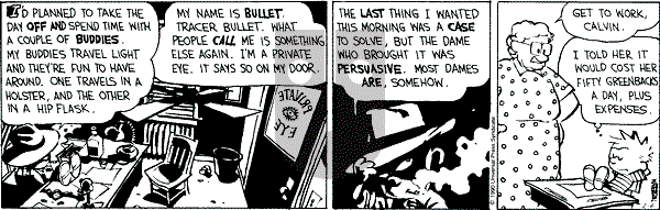 Calvin and Hobbes - Tuesday February 6, 1990 Comic Strip